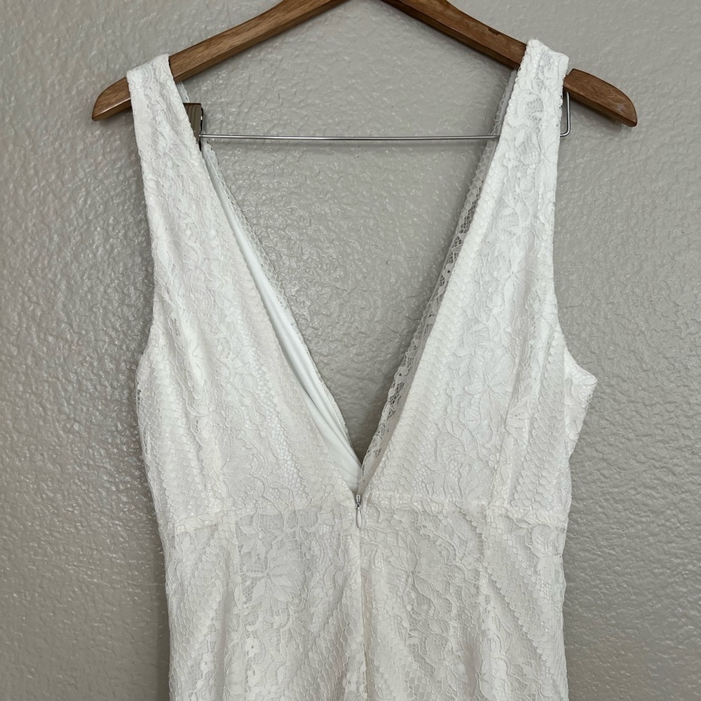 NWOT Adoring Attachment White Lace Twist-Front Sleeveless Maxi Dress - Picture 6 of 9